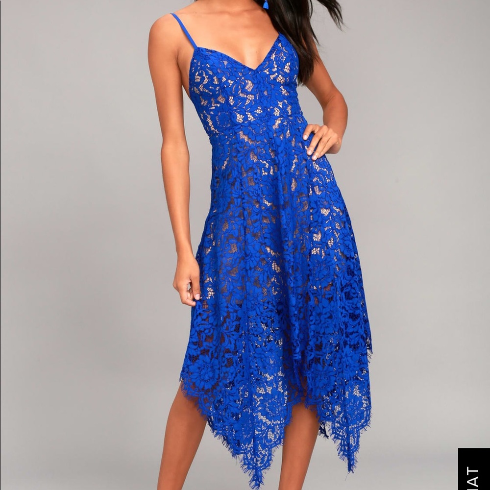 Lulus Royal Blue Midi Dress